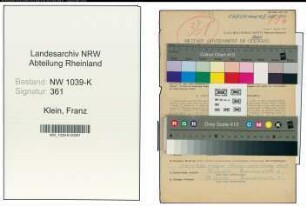 Entnazifizierung Franz Klein , geb. 18.03.1894 (Beamter)