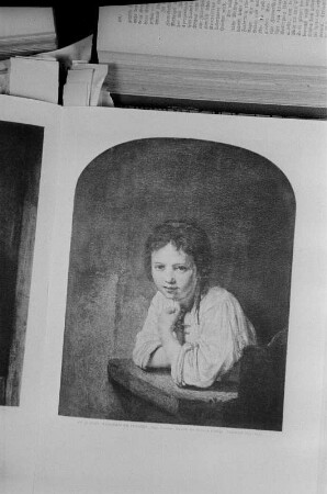 Reproduktion von Gemälden von Rembrandt : Junges Mädchen am Fenster
