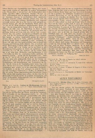 429-430 [Rezension] Rüthy, Albert E., Probleme der Bibelübersetzung