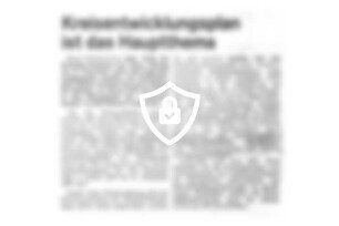 Kreisentwicklungsplan ist das Hauptthema