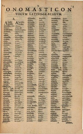 Onomasticon vocum latino-graecarum