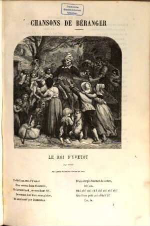 Chansons de Béranger : [Kopft.]