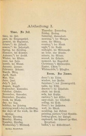 Englisches Vocabelbuch für Realschulen und humanistische Anstalten