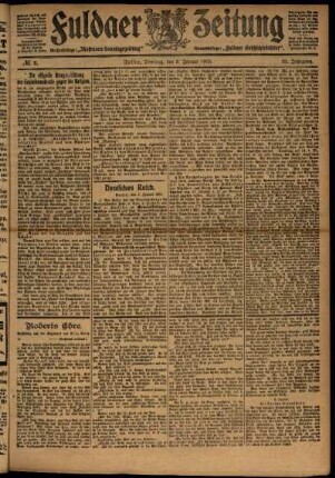 Ausgabe vom Dienstag, den 03. Januar 1905.