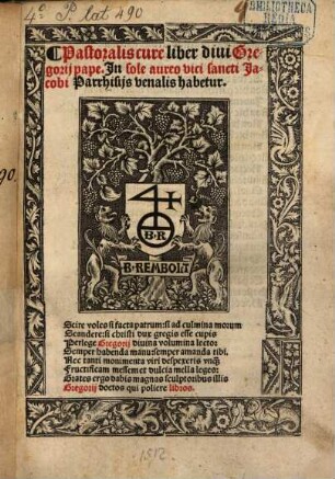 Pastoralis curae liber