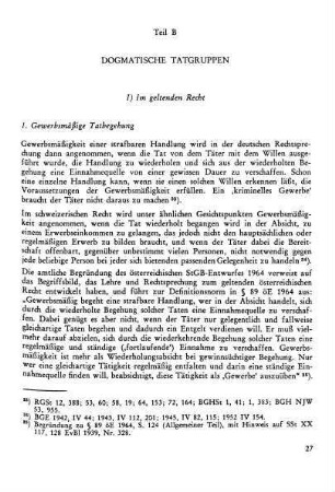 I) Im geltenden Recht