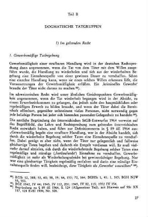 I) Im geltenden Recht