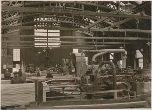 Fa. H. Fuchs Söhne, Holzhandlung im Rheinhafen. Hobelwerk