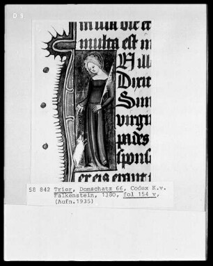Perikopenbuch des Erzbischofs Kuno von Falkenstein: Eine Heilige (?)