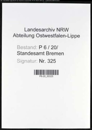 Heiratsregister Standesamt Bremen