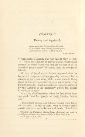 Chapter II. Dewey and Aguinaldo