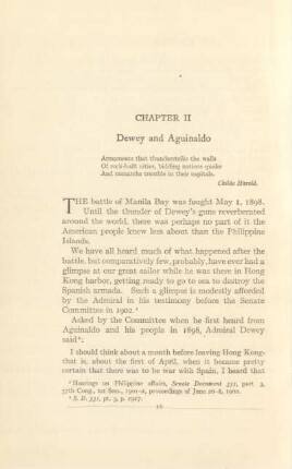 Chapter II. Dewey and Aguinaldo
