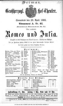 Romeo und Julia