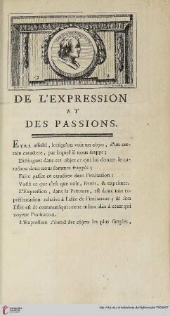De l’expression et des passions