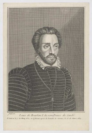 Bildnis des Louis de Bourbon de Condé