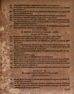 Centuria Decisionum Palatinarum Seu Rerum Supremo Dicasterio Neoburgico maiori ex parte judicatarum, vel saltem in controversiam vocatarum