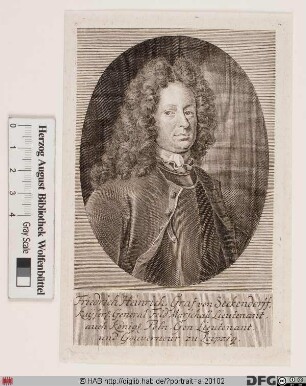 Bildnis Friedrich Heinrich Seckendorf von (-Gudent) (1719 Reichsgraf)