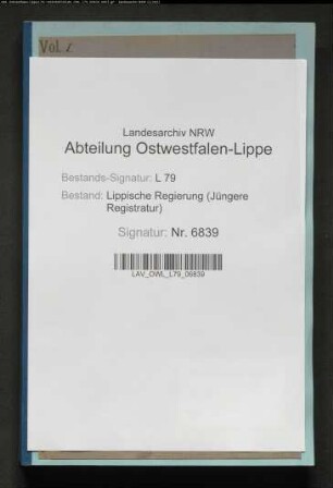 Besetzung der mittleren, Kanzlei- und Unterbeamtenstellen bei den Kommunalbehörden mit Militäranwärtern (Besonderes), Teil 1
