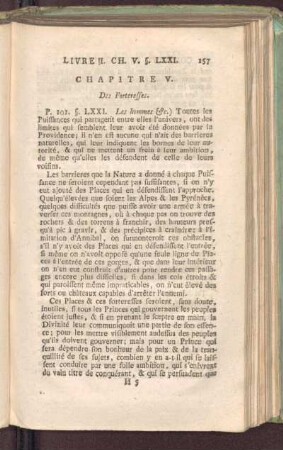 Chapietre V. Des Forteresses