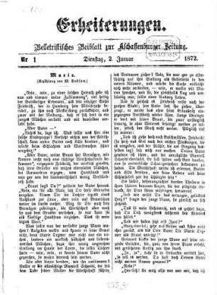 Erheiterungen. 1872,1/6