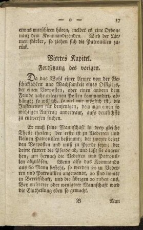 Viertes Kapitel. Fortsetzung des vorigen.