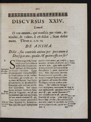 Discursus XXIV. Lamed.