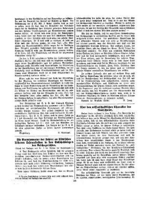 Die Beamtennatur der Lehrer an städtischen höheren Lehranstalten in den Entscheidungen des Reichsgerichtes : (Schluß des Aufsatzes aus Nr. 2 der Blätter für Rechtsfragen)