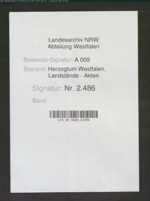 Liste der Knechte- und Mägdeschatzung in der Stadt Drolshagen