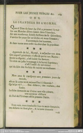 Ode. La Grandeur De L'Homme