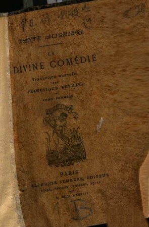 Vie de Dante Alighieri par Boccace : Trad. pour la première fois en française par Francisque Reynard. [Zwischent.]