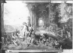 Bruegel, Jan  / Balen, Hendrik: Luft und Feuer - Venus mit Amor und Vulkan, GK I 7768.