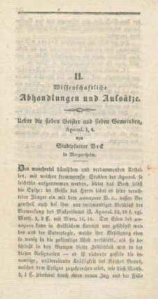 Wissenschaftliche Abhandlungen und Aufsätze