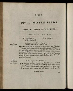DIV. II. WATER BIRDS.