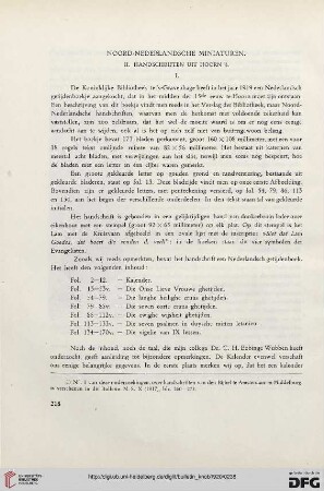 2.Ser. 13.1920: Noord-Nederlandsche miniaturen, 2, Handschriften uit Hoorn