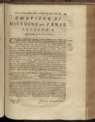 Chapitre XI. Histoire de Perse.