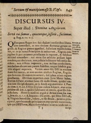 149-158, Discursus IV