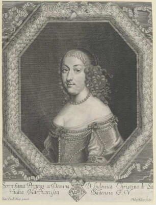 Bildnis der Ludovica Christina de Sabaudia