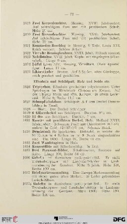 Elfenbein und Schildpatt, Holz und Seide (Nr. 1626-1637b)