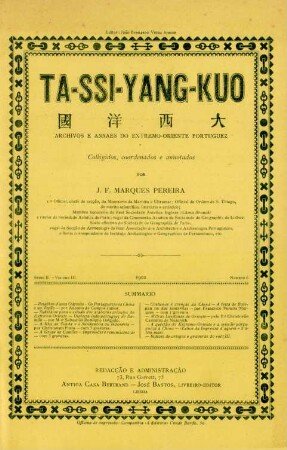 Serie II, Volume III, No. 6