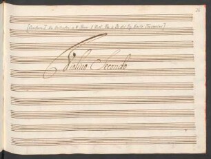 6 Overture da orchestra a quattro stromenti due Violini, Viola, e Basso del Sig: Carlo Tesarini di Rimino