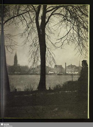 Blick über die Binnenalster zum Jungfernstieg