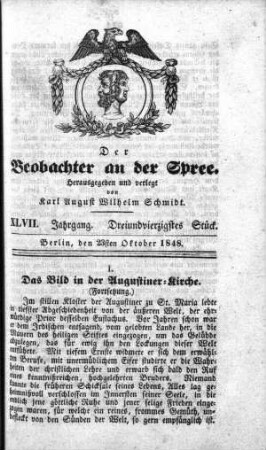 43. Stueck, 23. Oktober 1848