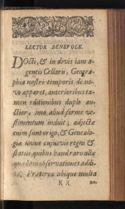 Lectore Benevole