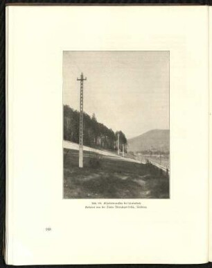 Abb. 198. Eisenbetonmasten bei Lautenbach. Geliefert von der Firma Brenzinger & Cie., Freiburg.