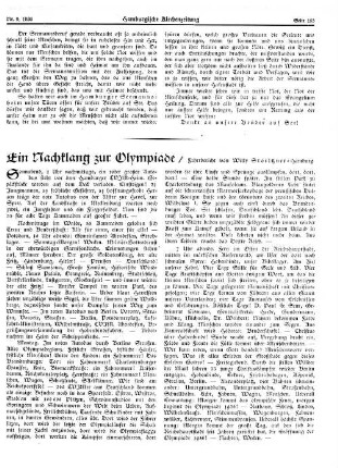 Ein Nachklang zur Olympiade