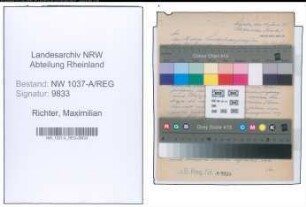 Entnazifizierung Maximilian Richter , geb. 00.00.0000 ()