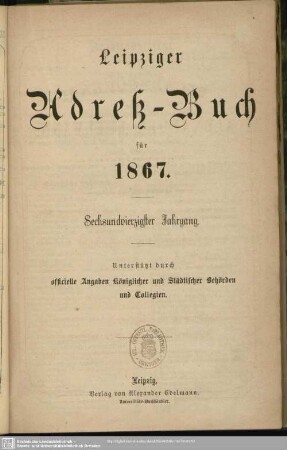 46.1867: Leipziger Adreß-Buch