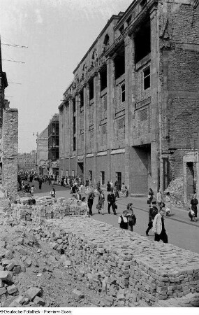 Leipzig. Petersstraße mit dem Freien Kaufhaus