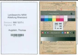 Entnazifizierung Thomas Augstein , geb. 25.02.1895 (Angestellter)