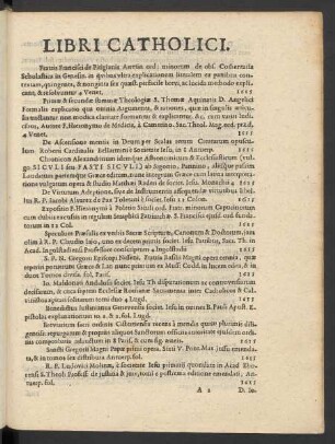 Libri Catholici.